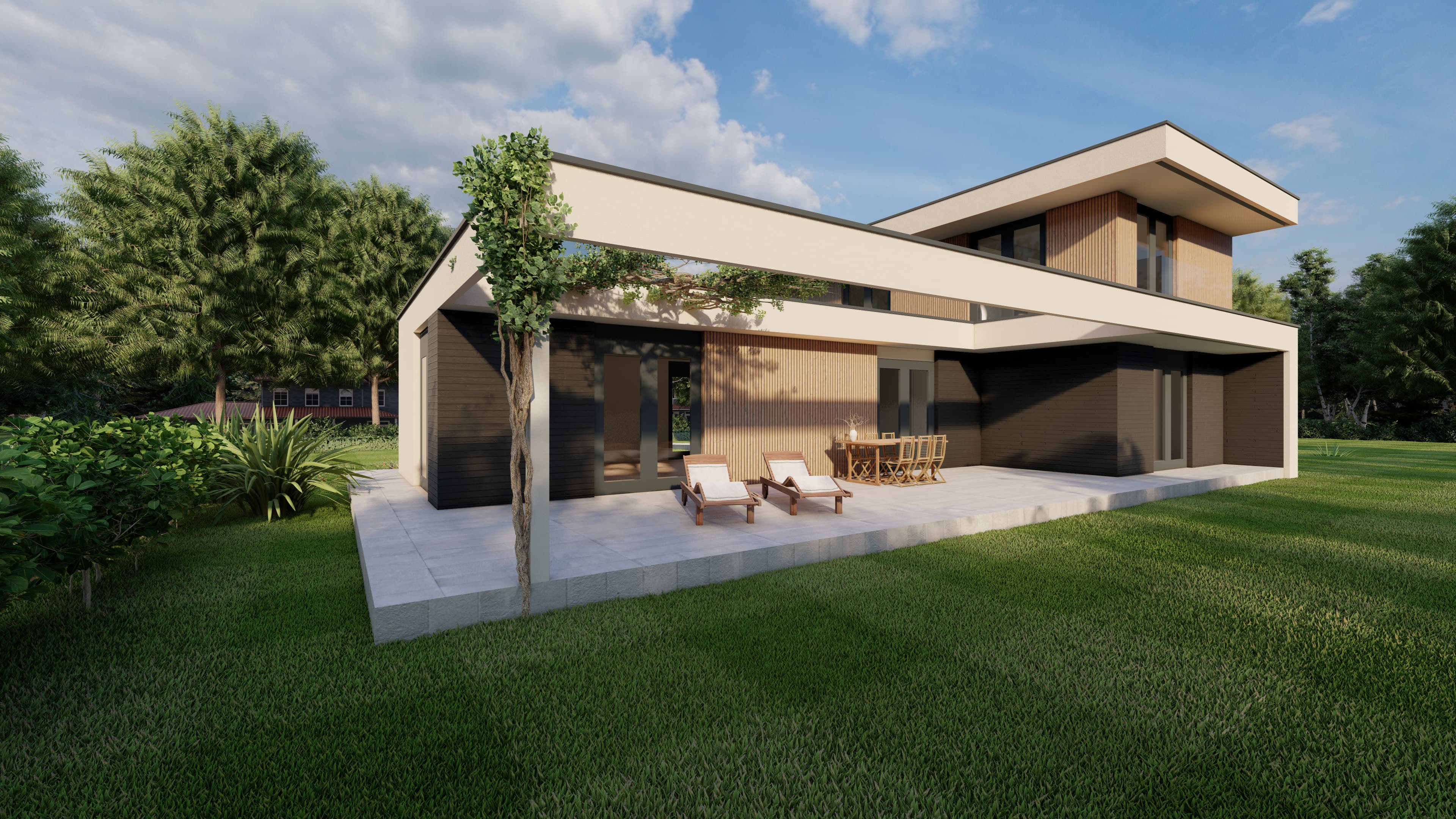 Ontwerpimpressie van Villa Elementa